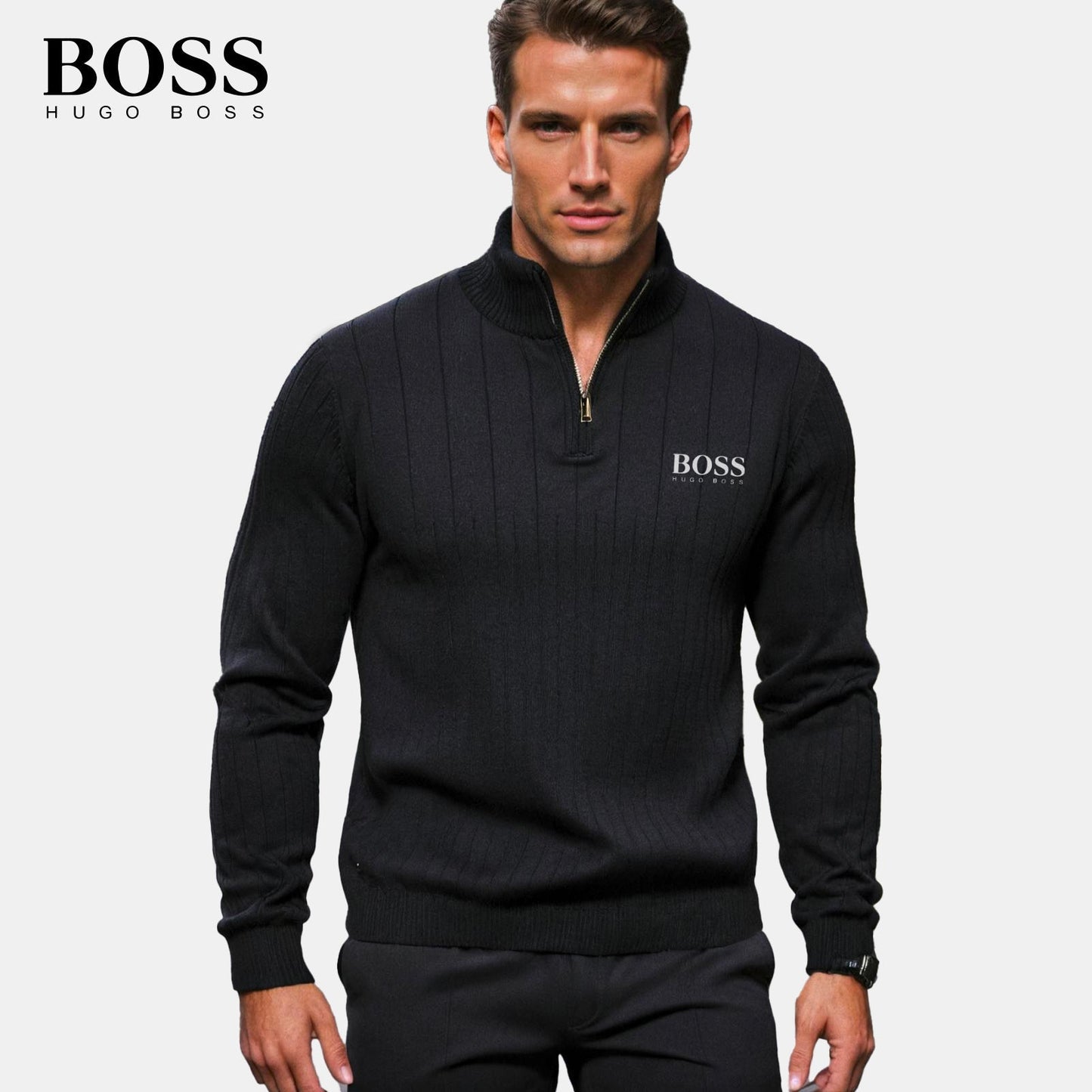 𝐵oss Premium Long-sleeve Jumper